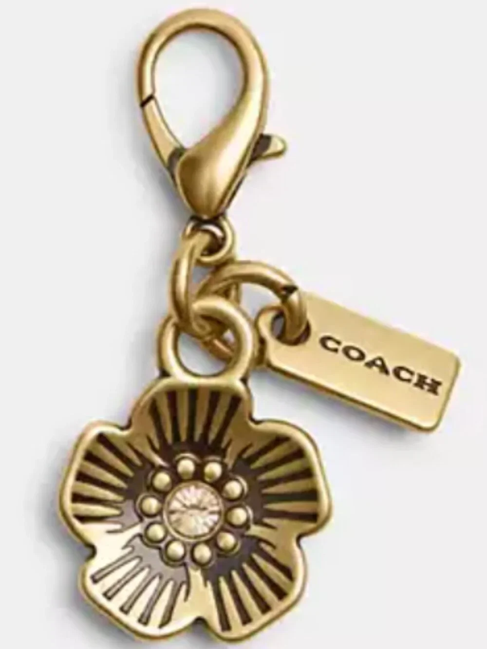 Coach DIY Mini Crystal Tea Rose Charm	#CCX75.  NWTs